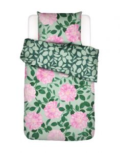 ESSENZA & CO Bloom with a view Misty green Dekbedovertrekset 140 x 220 cm