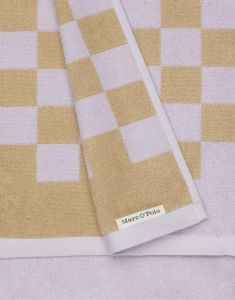 Marc O'Polo Checker Lila Gastendoek 30 x 50 cm