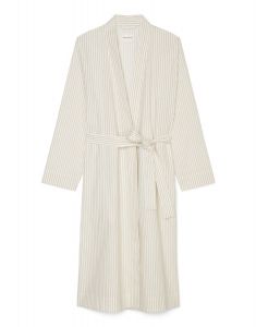 Marc O'Polo Classic fine stripe Dark Sand Kimono M