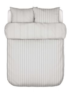 Marc O'Polo Classic fine stripe Antraciet Dekbedovertrekset 240 x 220 cm