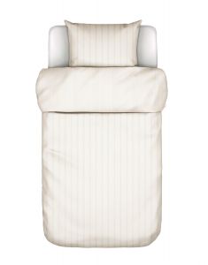 Marc O'Polo Classic fine stripe Dark Sand Dekbedovertrekset 140 x 220 cm