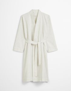 Marc O'Polo Classic fine stripe Kimono Grey mist