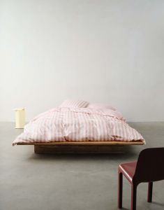 Marc O'Polo Classic Stripe Rose smoke Dekbedovertrekset 240 x 220 cm