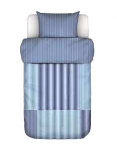 Marc O'Polo Ellan Cool Cobalt Dekbedovertrekset 140 x 220 cm