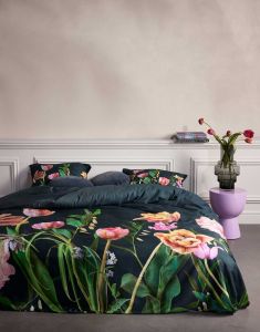 ESSENZA Eloise Slate grey Dekbedovertrekset 240 x 220 cm
