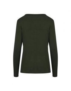 ESSENZA Eva uni Forest green Top lange mouw S