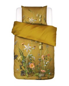 ESSENZA Ficaria Flower ochre Dekbedovertrekset 140 x 220 cm