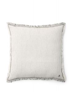 Marc O'Polo Fine Stripe Antraciet Sierkussen 50 x 50 cm