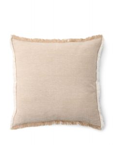 Marc O'Polo Fine Stripe Dark Sand Sierkussen 50 x 50 cm
