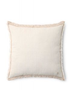 Marc O'Polo Fine Stripe Dark Sand Sierkussen 50 x 50 cm