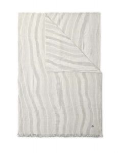 Marc O'Polo Fine Stripe Antraciet Plaid 150 x 200 cm