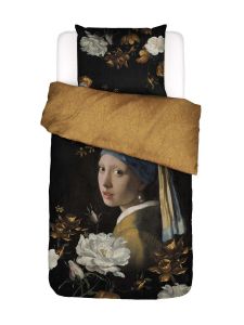 ESSENZA Floral Girl Zwart Dekbedovertrekset 140 x 220 cm