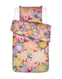 ESSENZA & CO Flower fling Happy red Dekbedovertrekset 140 x 220 cm