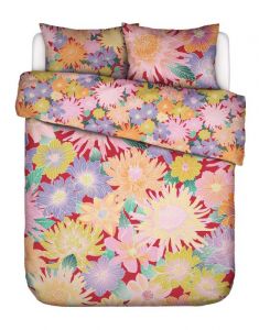 ESSENZA & CO Flower fling Happy red Dekbedovertrekset 200 x 220 cm