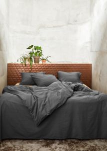 ESSENZA Guy Antraciet Dekbedovertrekset 200 x 220 cm