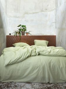 ESSENZA Guy Pistache Dekbedovertrekset 240 x 220 cm