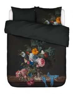 ESSENZA Gwendolyn Darkest green Dekbedovertrekset 200 x 220 cm