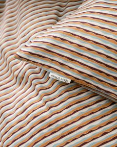Marc O'Polo Janne Dark coral Dekbedovertrekset 240 x 220 cm