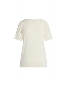 ESSENZA Julot Uni Vanille Top korte mouw S