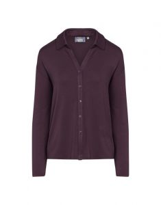ESSENZA Kae Uni Plum wine Top lange mouw XL