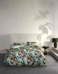 ESSENZA Karli Mineral green Dekbedovertrekset 140 x 220 cm