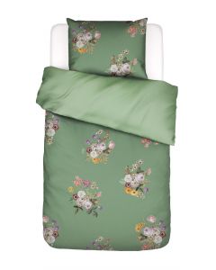 ESSENZA Laurine Shale green Dekbedovertrekset 140 x 220 cm