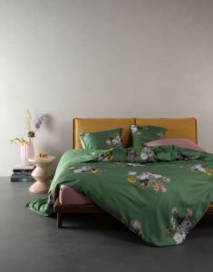 ESSENZA Laurine Shale green Dekbedovertrekset 200 x 220 cm