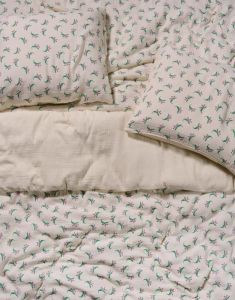 ESSENZA & CO Lily melody Tofu taupe Dekbedovertrekset 140 x 220 cm