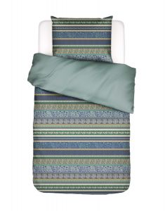 ESSENZA Lita Surf green Dekbedovertrekset 140 x 220 cm