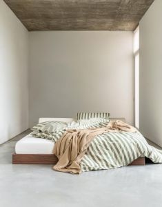 Marc O'Polo Mikkeli Sage green Dekbedovertrekset 200 x 220 cm