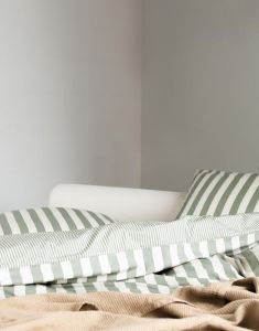 Marc O'Polo Mikkeli Sage green Kussensloop 60 x 70 cm