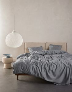 ESSENZA Minte Global grey Dekbedovertrekset 140 x 220 cm