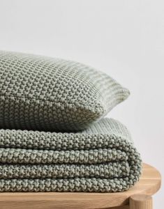 Marc O'Polo Nordic knit Garden green Sierkussen 30 x 60 cm
