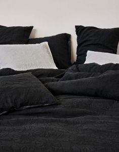 ESSENZA Philippine Antraciet Dekbedovertrekset 240 x 220 cm
