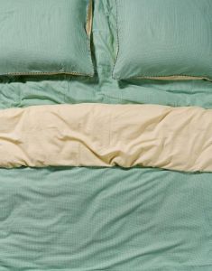 ESSENZA & CO Pied de cool Simply green Dekbedovertrekset 140 x 220 cm