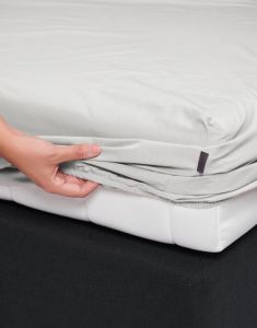 ESSENZA Premium Percale Silver Spannbettlaken 100 x 200 cm