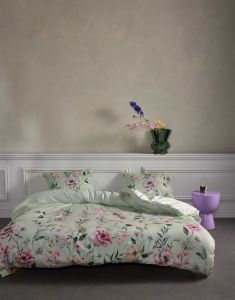 ESSENZA Romee Sage green Dekbedovertrekset 240 x 220 cm