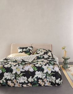 ESSENZA Rosalee Antraciet Dekbedovertrekset 240 x 220 cm