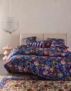 ESSENZA Roselina Ultra marine blue Dekbedovertrekset 240 x 220 cm