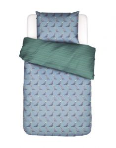 ESSENZA & CO Seal the deal Fun blue Dekbedovertrekset 140 x 220 cm