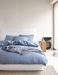 Marc O'Polo Senja Blauw Dekbedovertrekset 200 x 220 cm