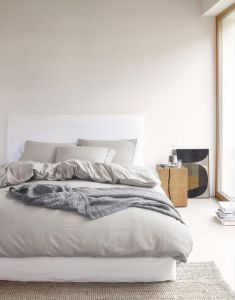 Marc O'Polo Senja Soft oatmeal Dekbedovertrekset 140 x 220 cm