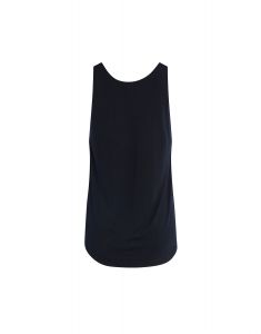 ESSENZA Shelby satin Uni Antraciet Top mouwloos M