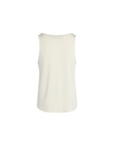 ESSENZA Shelby satin Uni Vanille Top mouwloos XS