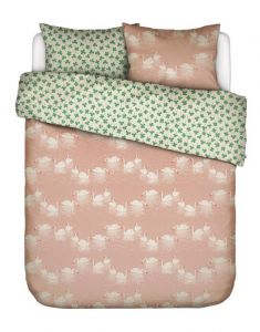 ESSENZA & CO Swan lake Misty rose Dekbedovertrekset 240 x 220 cm