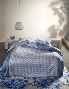 ESSENZA Tesse Zen blue Dekbedovertrekset 140 x 220 cm