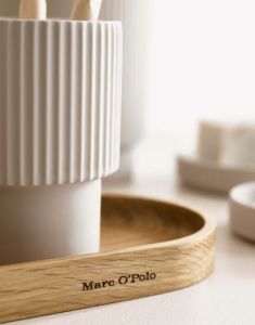 Marc O'Polo The Wave Weiß Badezimmer Tablett 25 x 10 x 2 cm
