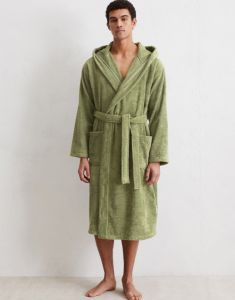 Marc O'Polo Timeless Men Mosgroen Badjas S