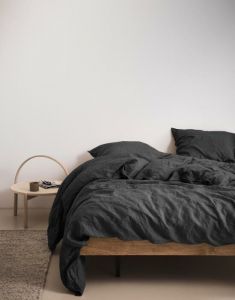 Marc O'Polo Valka Antraciet Dekbedovertrekset 260 x 220 cm