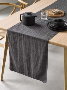Marc O'Polo Valka Antraciet Tafelloper 50 x 250 cm
